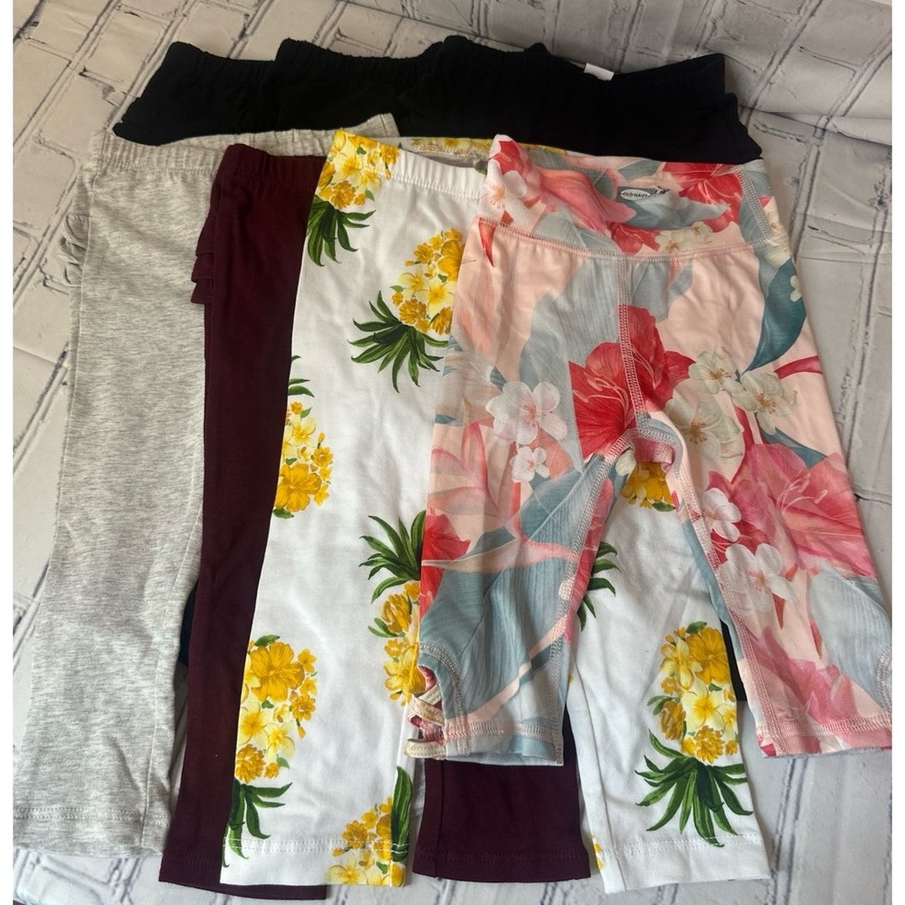 New *Lot of 7* Old Navy Girls 18-24 Months Pull On Leggings Ruffles Solid Bundle